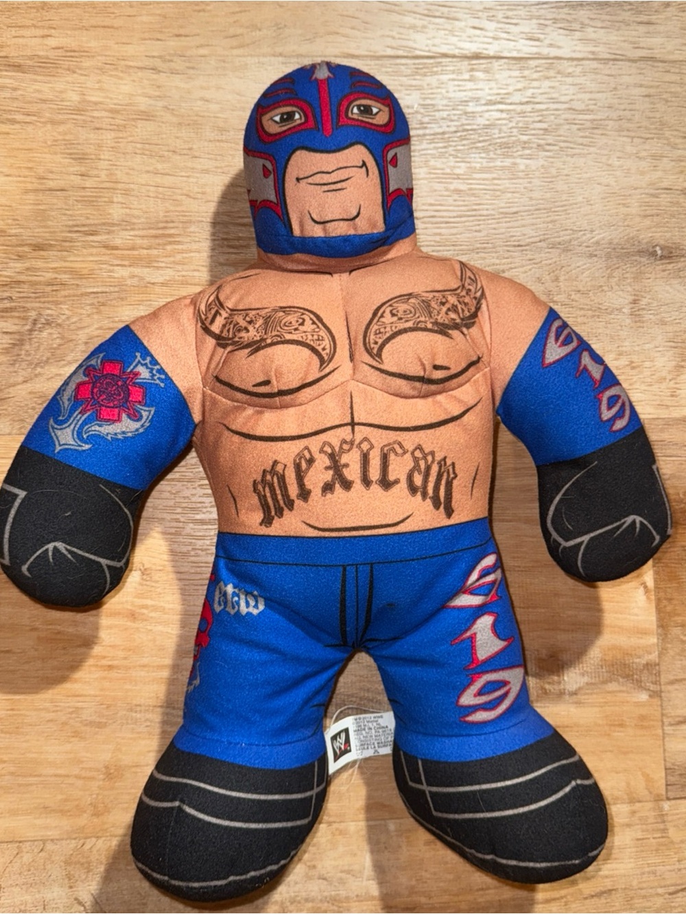 REY MYSTERIO Talking Doll WWE 16 In. Brawling Buddies Plush Doll 2012 *no testin